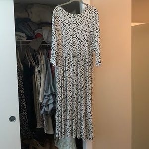 Zara MIDI Length Polka Dot Dress